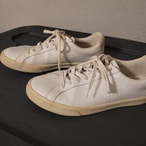 Veja Esplar Logo Leather Sneaker Women's Size 9 Extra White / White